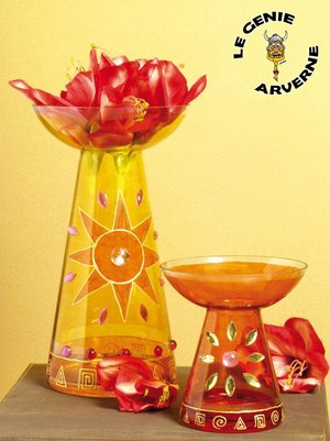 Coffret Créatif Peinture sur Verre façon Lavis Coffret Créatif Peinture sur Verre façon Lavis