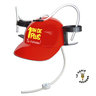 Casque Anti-soif Bleu Pour Adulte – Avec Deux Porte-gobelets Et Pailles, Idéal Pour Fêtes Et Apéros Décalés