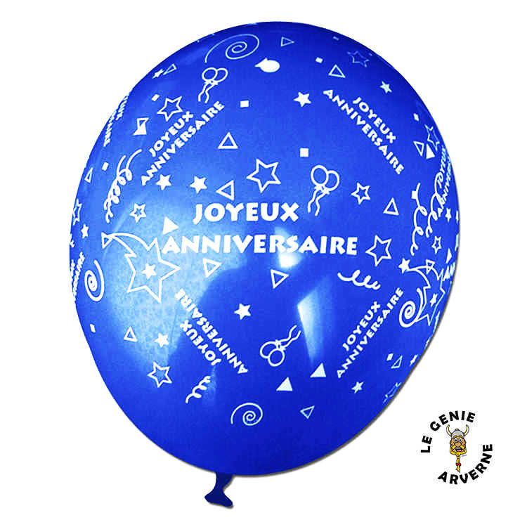 Sachet de 100 ballons standard bleu