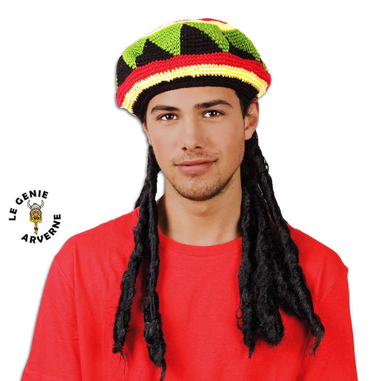 Perruque Rasta longue homme – Déguisements cadeaux pas chers