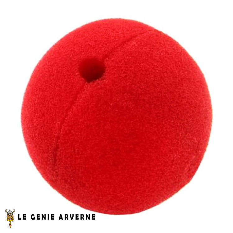 Nez de clown en mousse, rouge, taille unique, accessoire de costume à  porter pour l'Halloween