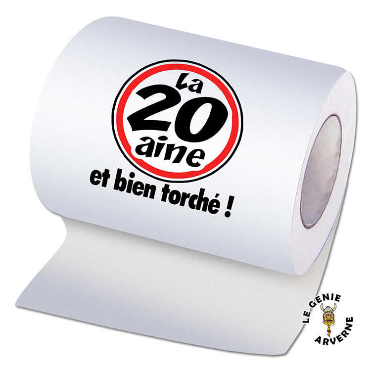 Papier Wc Anniversaire 20 Aine