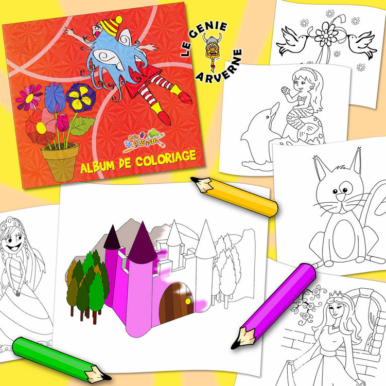 album de coloriage moyen format