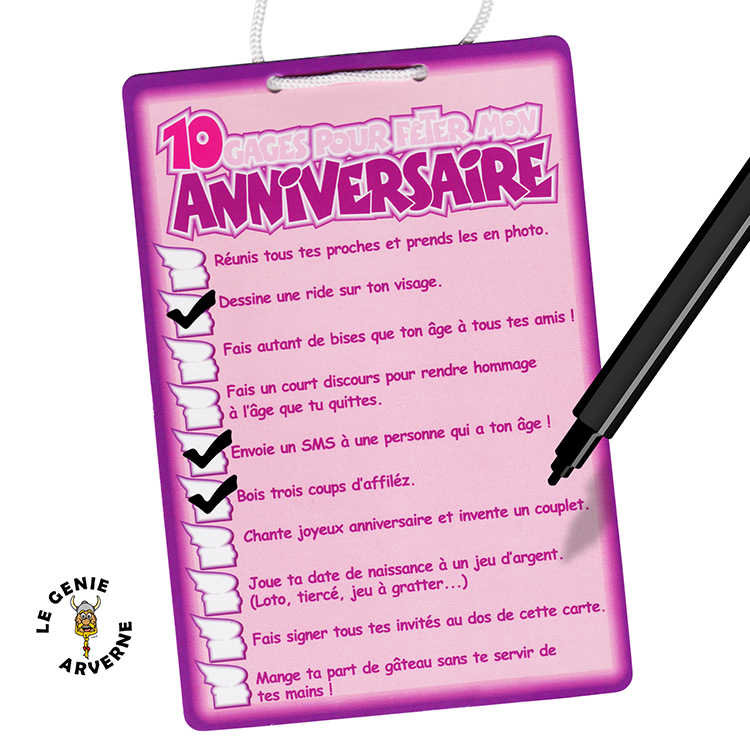 Passeport Gages Anniversaire