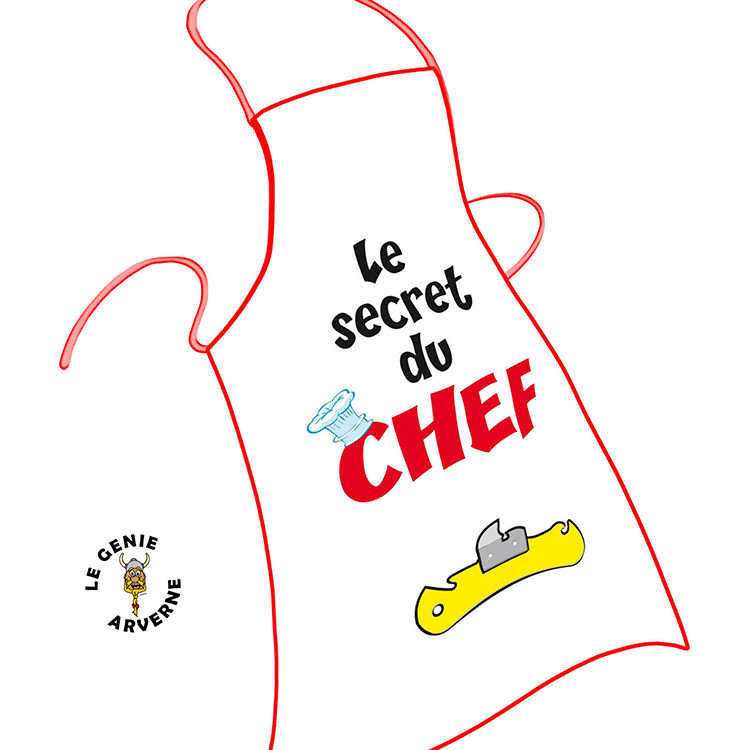 Tablier Cuisine Premium Blanc Was'up Girafe à Lunette Illustration Dessin  Humour