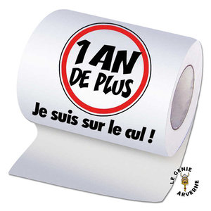 Cadeau enterrement de vie de célibataire avec papier toilette