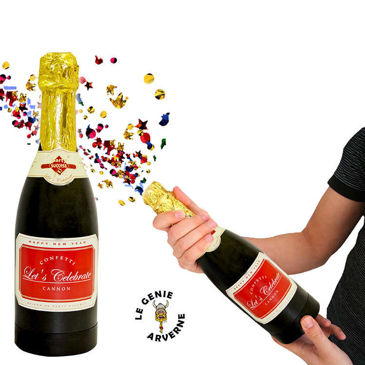 Bouteille Champagne Confettis