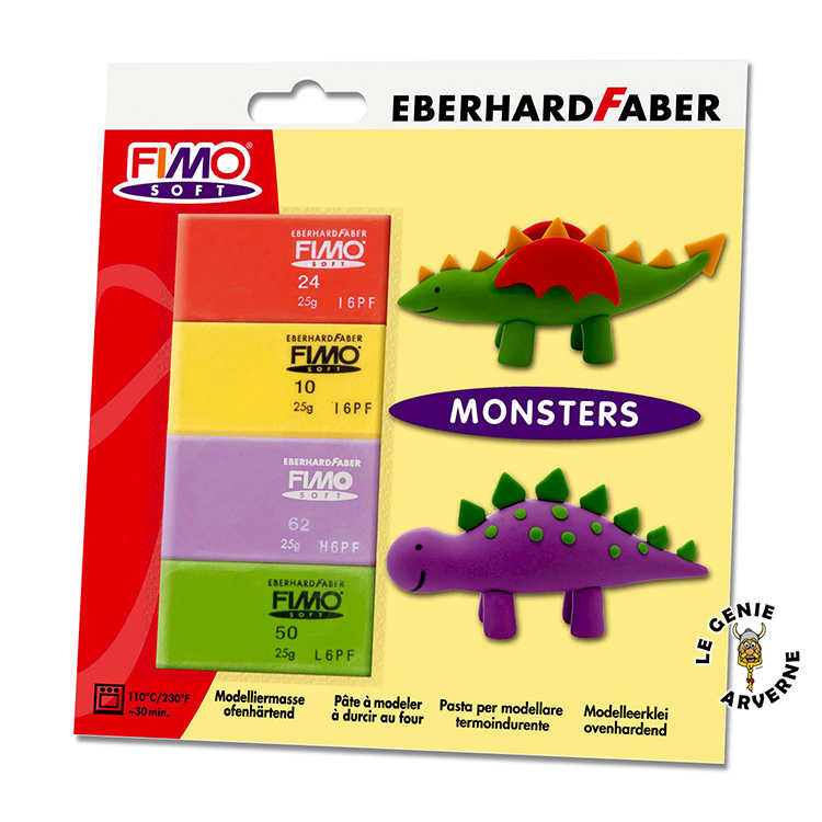 Kit Découverte Pâte Fimo - Dinosaures