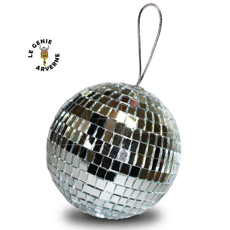 BOULE A FACETTES EN VERRE VERITABLE 50cm SONO DISCO FETE JEU