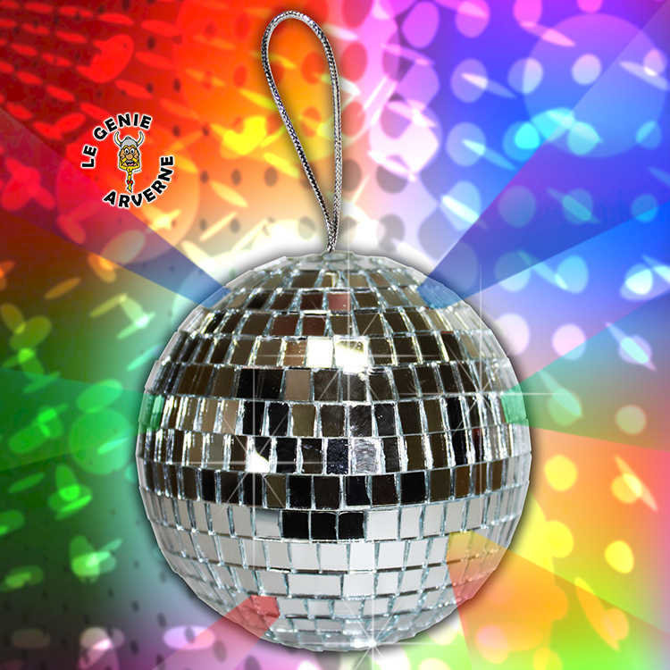 Coussin décoratif Boule à facette, boule à facettes, discothèque, club de  nuit 
