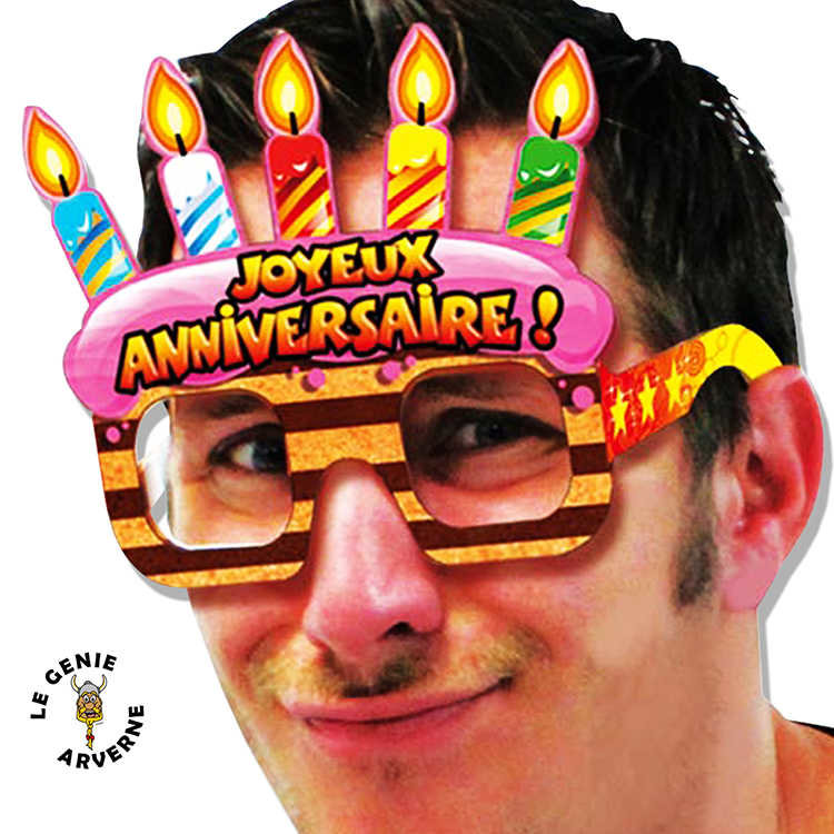 Lunettes Anniversaire Adulte (pack de 6)