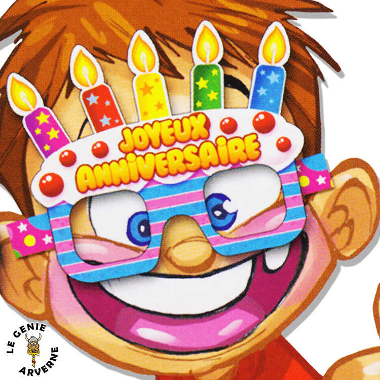 Lunettes Anniversaire Enfant (pack de 6)