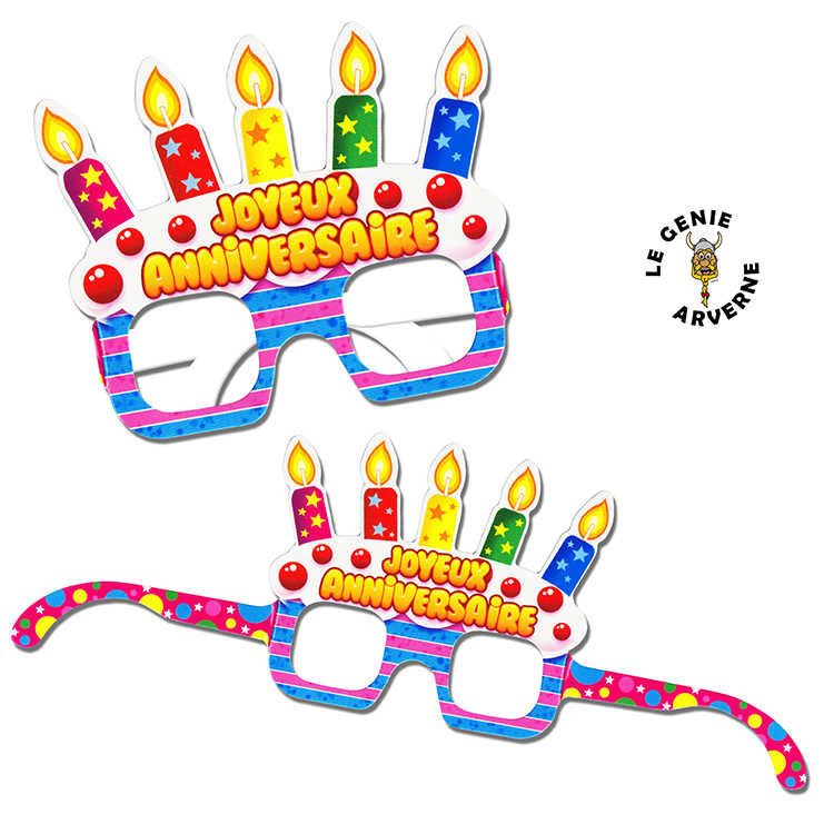 Lunettes Anniversaire Enfant (pack de 6)