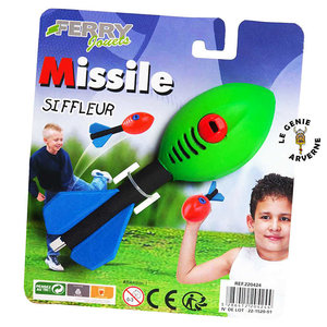 Missile roquette siffleur en mousse à lancer - Provence Outillage