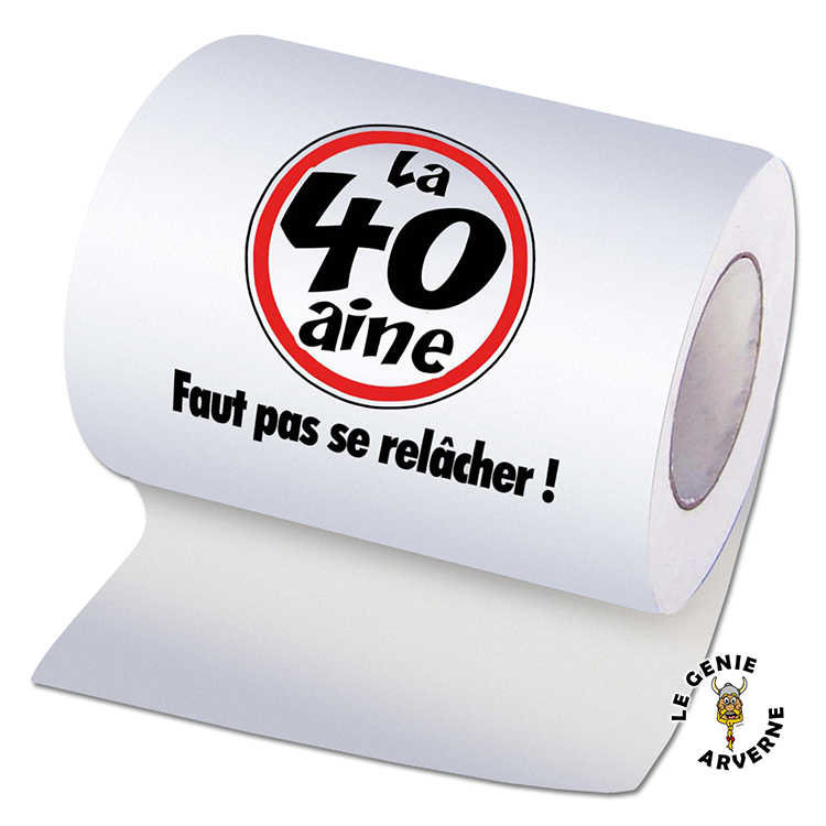 Papier WC - Anniversaire 40 aine